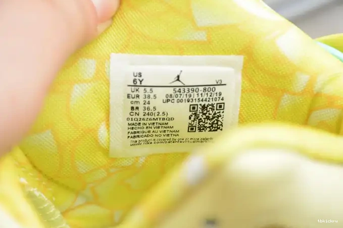 Rep TBK 543390-800 Yellow 6 Retro Dynamic (GS) Jordan Air Floral 0503